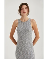 Women's Reese Space Dye Bodycon Crew Neck Dress