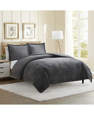 Nestl Premium Cut Plush Flannel Duvet Cover Set