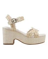 Bandolino Women's Sabinna Platform Braided Wedge Sandals - Light Natural