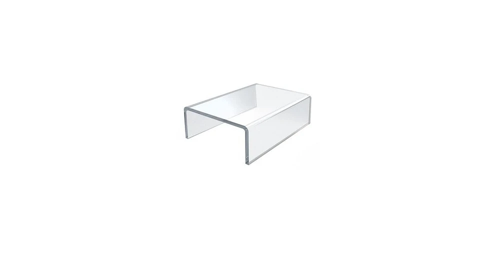 Azar Displays Clear Acrylic Riser Pedestal Display 4"W x 5.5"D x 2"H, 4