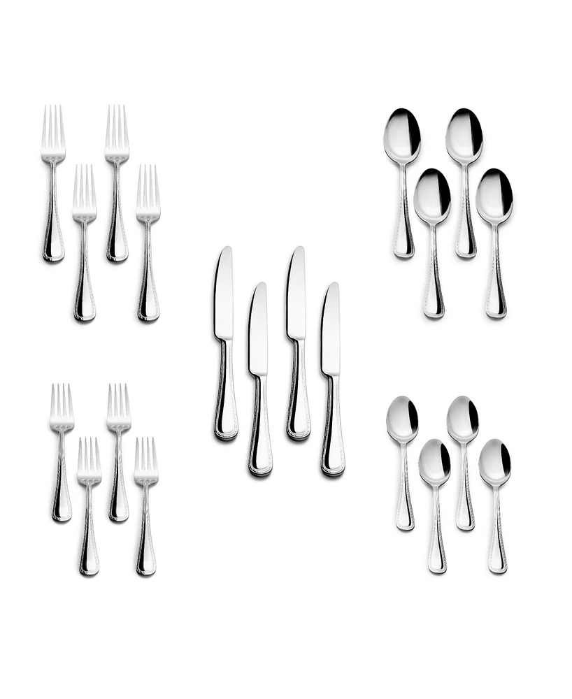 Kitchinox Stainless Steel Seaport 20 Piece Flatware Set, Service for 4