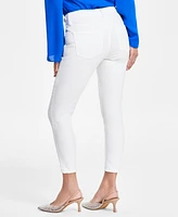 I.n.c. International Concepts Women's Mid-Rise Chain-Detail Skinny Jeans, Created for Macy's