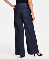 I.n.c. International Concepts Women's Tied Wide-Leg Jeans, Created for Macy's