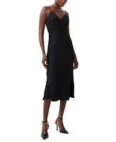 French Connection Women's Ennis Satin Slip Midi Dress