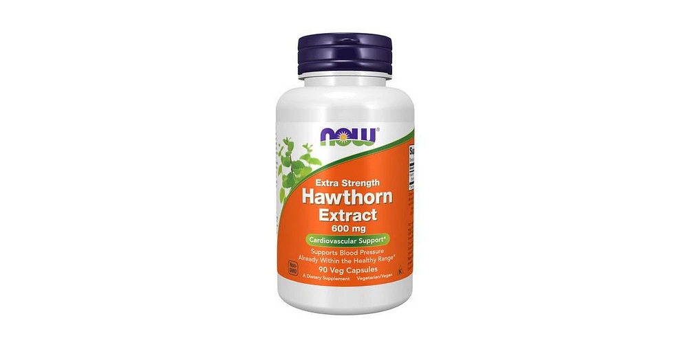 Now Foods Hawthorn Extract, 600 mg, 90 Veg Caps