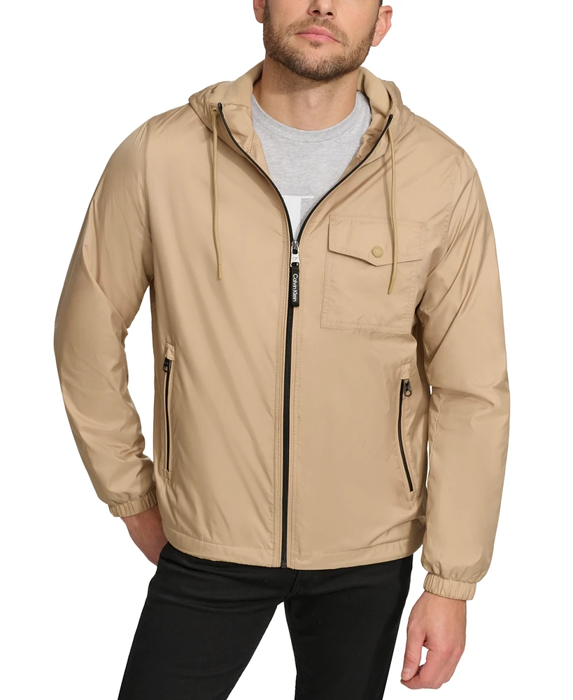 Calvin Klein Men's Polar-Fleece-Lined Windbreaker