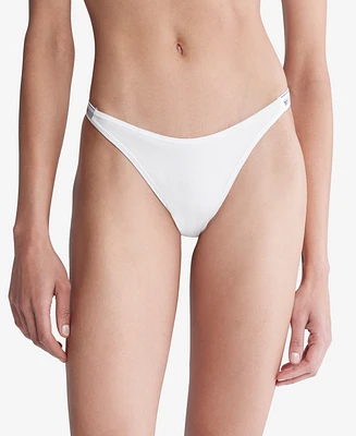 Calvin Klein Women's Modern Logo Dipped String Thong Underwear QD5157