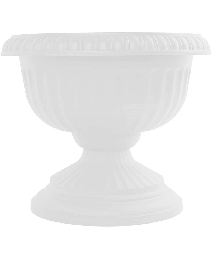 Bloem GU12-09 Grecian Urn Planter Casper White, 12 inches