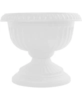 Bloem GU12-09 Grecian Urn Planter Casper White, 12 inches