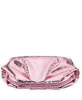 Nina Metallic Pleated Frame Clutch Handbag