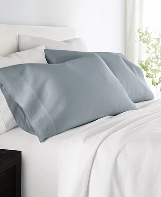 ienjoy Home 300 Thread Count Solid Cotton Pillowcase Pair