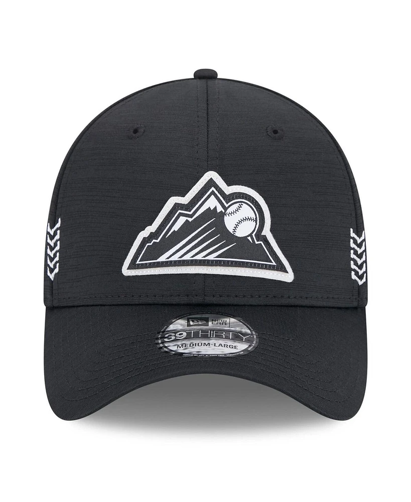 Men's New Era Colorado Rockies 2024 Clubhouse 39THIRTY Flex Fit Hat