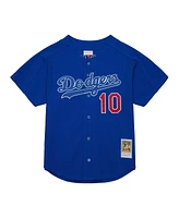 Men's Mitchell & Ness Hideo Nomo Royal Distressed Los Angeles Dodgers Cooperstown Collection 2004 Batting Practice Jersey