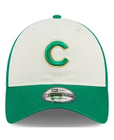 Men's New Era White, Green Chicago Cubs 2024 St. Patrick's Day 9TWENTY Adjustable Hat