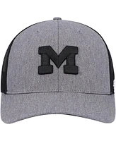 Men's '47 Brand Charcoal Michigan Wolverines Carbon Trucker Adjustable Hat