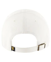 Men's '47 Brand White West Virginia Mountaineers Clean Up Adjustable Hat