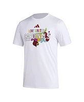 Men's adidas x Rich Mnisi Pride Collection White Louisville Cardinals Pregame Aeroready T-shirt