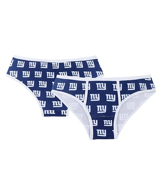 Women's Concepts Sport Royal New York Giants Gauge Allover Print Knit Panties