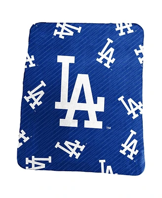 Los Angeles Dodgers 50" x 60" Repeating Logo Classic Plush Throw Blanket