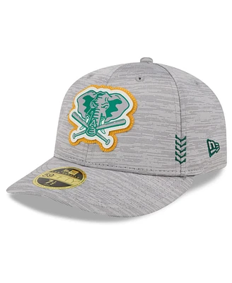 Men's New Era Oakland Athletics 2024 Clubhouse Low Profile 59FIFTY Fitted Hat