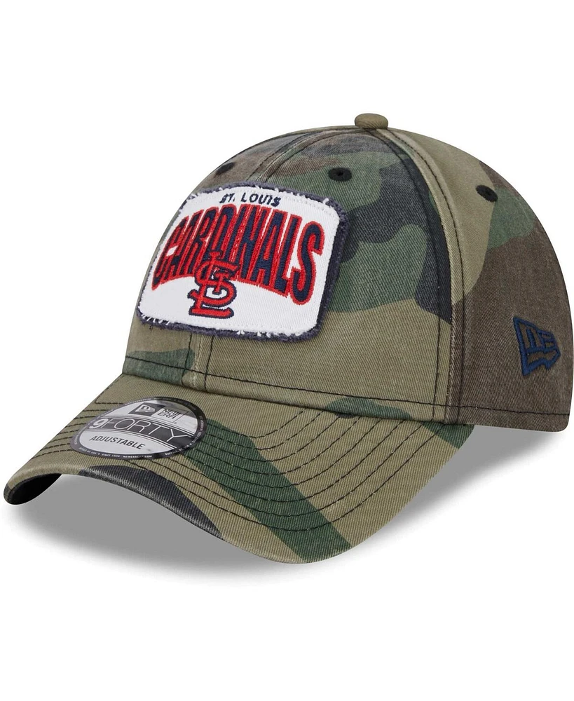 Men's New Era Camo St. Louis Cardinals Gameday 9FORTY Adjustable Hat