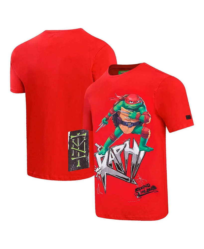 Men's and Women's Freeze Max Red Teenage Mutant Ninja Turtles Raph Defender Graphic T-shirt