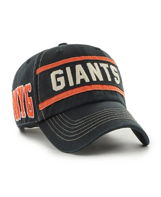 Men's '47 Brand Black San Francisco Giants Hard Count Clean Up Adjustable Hat