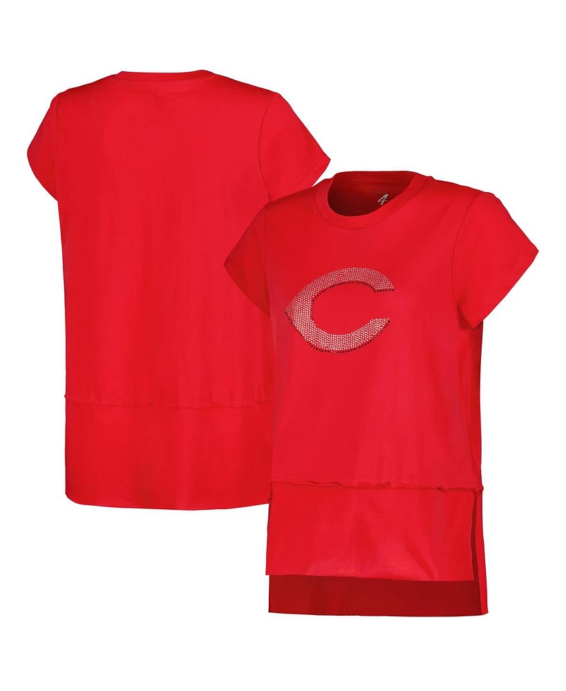 Women's G-iii 4Her by Carl Banks Red Cincinnati Reds Cheer Fashion T-shirt