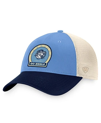 Men's Top of the World Carolina Blue North Carolina Tar Heels Refined Trucker Adjustable Hat