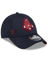 Men's New Era Navy Boston Red Sox 2024 Clubhouse 9FORTY Adjustable Hat