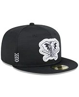 Men's New Era Black Oakland Athletics 2024 Clubhouse 59FIFTY Fitted Hat