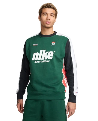 Nike Men's Sportswear Club Fleece Standard-Fit Colorblocked Logo Sweatshirt