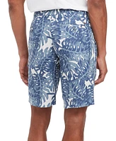 Tommy Hilfiger Men's Harlem Tropical Print Linen Shorts