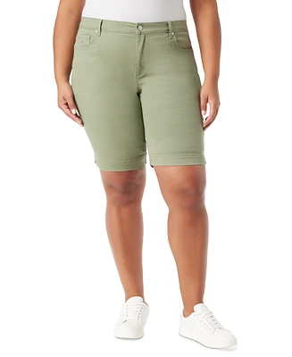 Gloria Vanderbilt Plus Size Amanda Denim Bermuda Shorts
