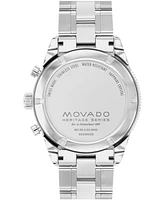 Movado Men's Calendoplan S Swiss Quartz Chrono Stainless Steel Silver-tone Watch 42mm