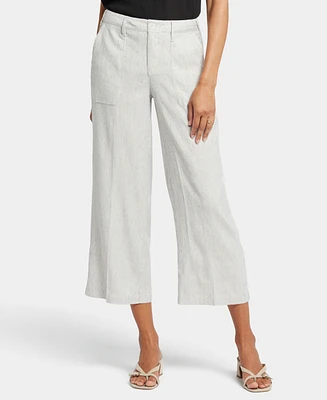 Nydj Women's Wideleg Cargo Cropped Length Pants