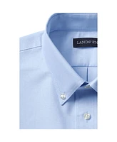 Lands' End Men's School Uniform Long Sleeve Solid Oxford Dress Shirt