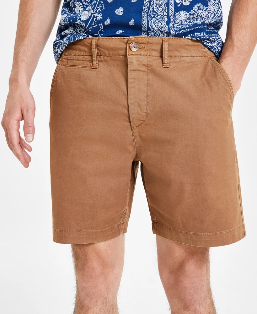 Sun + Stone Men's Colin Flat Front 7" Chino Shorts, Created for Macy's