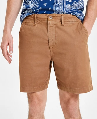 Sun + Stone Men's Colin Flat Front 7" Chino Shorts, Created for Macy's