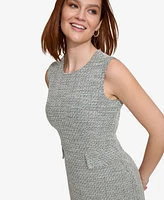 Calvin Klein Women's Tweed Sleeveless Sheath Dress