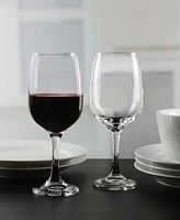 Set of 8- 11.7 oz Clear Glass Wine Goblet