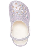 Crocs Toddler Girls Classic Glitter Clogs from Finish Line