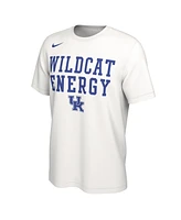 Men's Nike White Kentucky Wildcats 2024 On Court Bench T-shirt