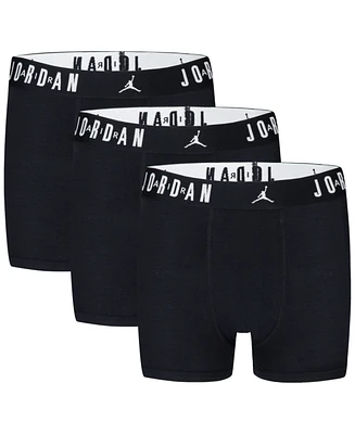 Jordan Big Boys Flight Dri-Fit Cotton Core Boxer Briefs, Pack of 3