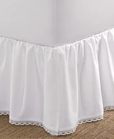 Laura Ashley Crochet Ruffled Cotton Bedskirt