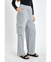 Women's Wide Knit Pants with Pockets