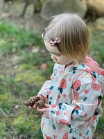 Rokka&Rolla Toddler Girls Fleece Lined Windbreaker Rain Jacket