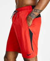 Nike Men's Contend Water-Repellent Colorblocked 9" Swim Trunks