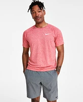 Nike Men's Hydroguard Dri-fit Stretch Upf 40+ Heather Rash Guard