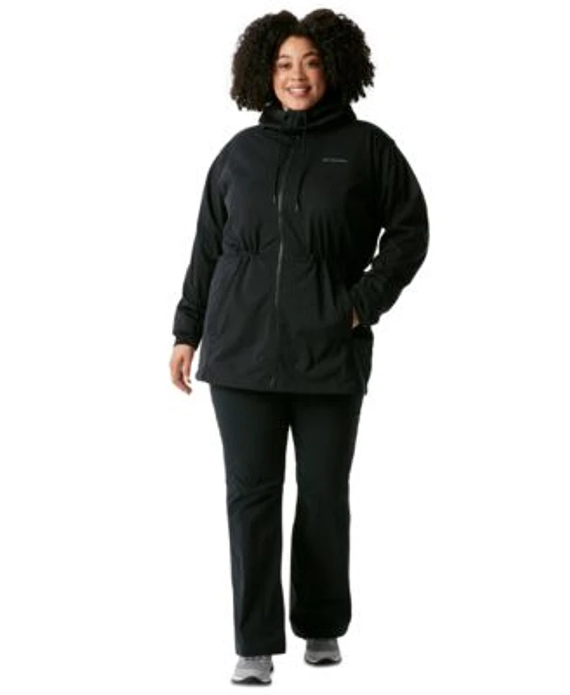 Columbia Plus Size Benton Springs Fleece Jacket Rose Winds Softshell Jacket Anytime Outdoor Bootcut Pants